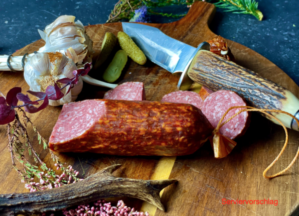 Wildsalami Knoblauch 300g
