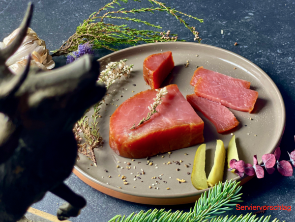 Rotwildkalblachsschinken 200g
