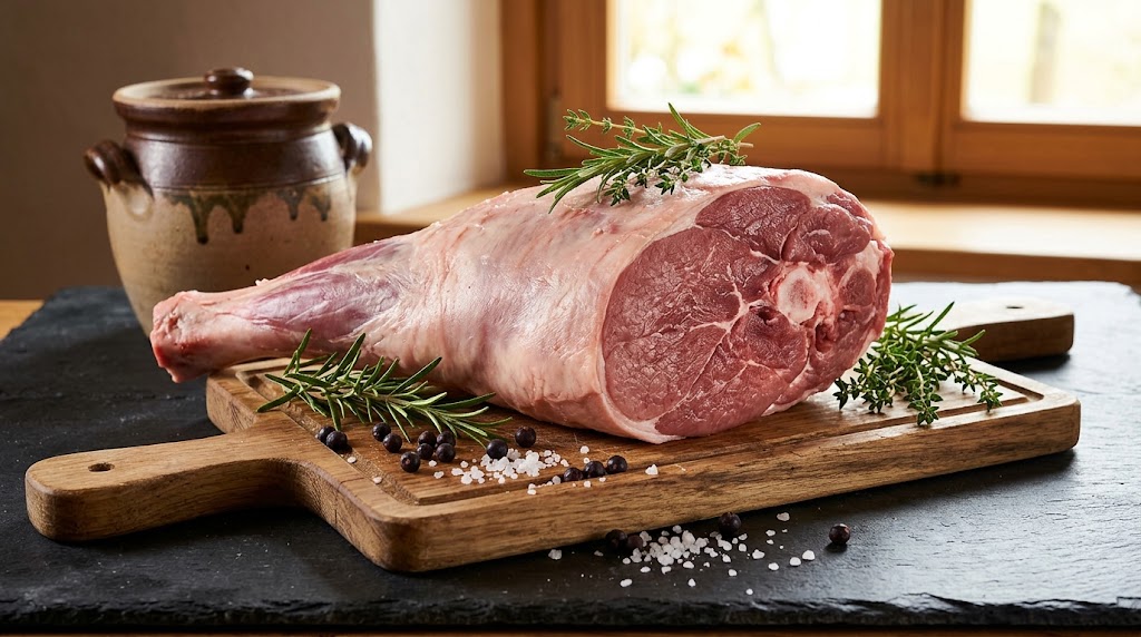 Wildschwein, Keule mit Knochen