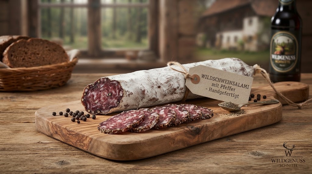 Wildschwein Salami Pfeffer ca. 190-200g